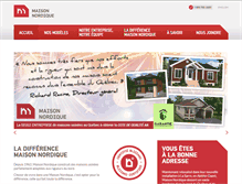 Tablet Screenshot of maisonnordique.com